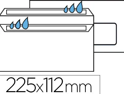 Enveloppe gpv dl+ 112x225mm 90g adhésive fermeture rapide sécurisée définitive fenêtre 45x100mm blanche boîte 100 unités