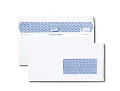 Enveloppe gpv dl+ 112x225mm 90g adhésive fermeture rapide sécurisée définitive fenêtre 45x100mm blanche boîte 100 unités