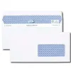 Enveloppe gpv dl+ 112x225mm 90g adhésive fermeture rapide sécurisée définitive fenêtre 45x100mm blanche boîte 500 unités