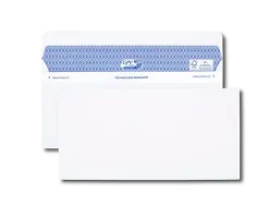 Enveloppe gpv dl+ 112x225mm 90g adhésive fermeture rapide sécurisée définitive blanche boîte 500 unités