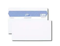 Enveloppe gpv dl+ 112x225mm 90g adhésive fermeture rapide sécurisée définitive blanche boîte 100 unités
