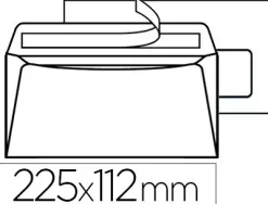 Enveloppe gpv dl+ 112x225mm 90g adhésive fermeture rapide sécurisée définitive blanche boîte 100 unités