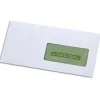 Enveloppe gpv dl 110x220mm 80g auto-adhésive green fenêtre 45x100mm blanche boîte 500 unités
