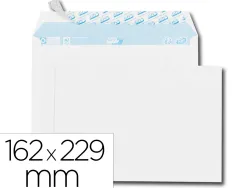 Enveloppe gpv everyday blanche 80g c5 162x229mm bande protection fermeture securisee collage renforce boite 500 unites