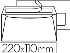 Enveloppe gpv green dl 110x220mm 75g adhésive fenêtre 45x100mm coloris blanc boîte 500 unités