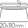 Enveloppe gpv green erapure recyclée dl 110x220mm 90g bande auto-adhésive boîte 500 unités