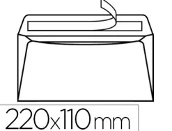 Enveloppe gpv green erapure recyclée dl 110x220mm 90g bande auto-adhésive boîte 500 unités