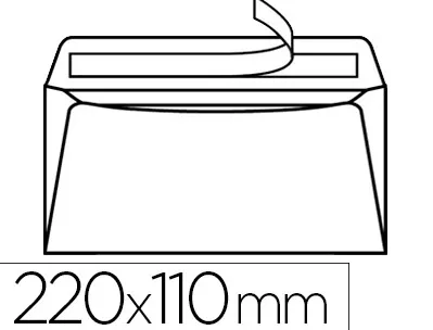 Enveloppe gpv green erapure recyclée dl 110x220mm 90g bande auto-adhésive boîte 500 unités