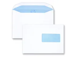 Enveloppe gpv multimachine 114x229mm 80g gommée fenêtre 45x100mm position fenêtre 20/20 boîte 1000 unités