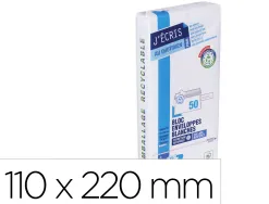 Enveloppe gpv precasee velin blanc 90g dl 110x220mm bande adhesive bloc 50 unites