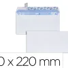 Enveloppe gpv velin blanc 80g dl 110x220mm bande adhesive paquet 100 unites