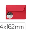 Enveloppe visite clairefontaine pollen c6 114x162mm 120g rouge groseille étui 20 unités