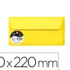 Enveloppe visite clairefontaine pollen 110x220mm 120g coloris soleil étui 20 unités