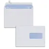 Enveloppes blanches c5 80g f45adhesives 162x229mm pefc eco boite de 500 unites