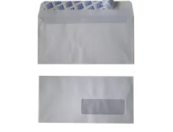 Enveloppes oxford recycle a fenetre auto adhesives avec bande de protection 110x220mm 500 unites