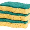 Eponge abrasive verte 11x7cm sachet 10 unites