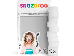 Eponge snazaroo maquillage haute densite longue duree vie application homogene pack 10 unites