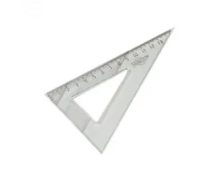 Equerre faibo plastique incolore 60 hypotenuse 16 cm