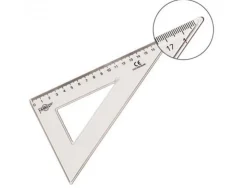 Equerre faibo plastique incolore 45 hypotenuse 20 cm