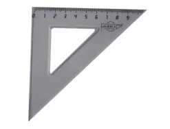 Equerre faibo plastique incolore 45 hypotenuse 16 cm