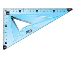 Equerre maped flex 2 en 1 60+45 grand cote 21cm incassable coloris bleu
