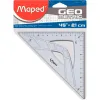 Equerre maped geometrique en plastique recicle 45 hypotenuse 21cm