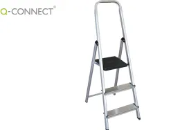 Escabeau q-connect aluminium 3 590x400x1260mm 3 marches 2.80kg poids maximum supporté 150kg