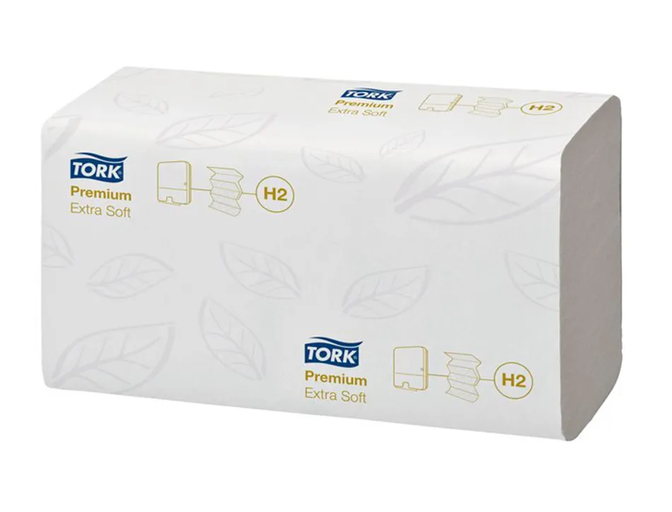 Essui mains tork plies z blanc 21.3x24cm 2 plies de 180 f paquet de 21 130289