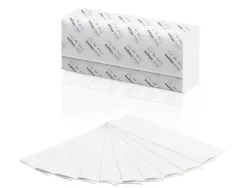 Essuie-mains coldis pure ouate blanche ecolabel 2plis 20,6x32cm 1 paquet de 120 feuilles