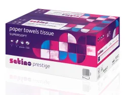 Essuie-mains coldis pure ouate blanche ecolabel 2plis 20,6x32cm 1 paquet de 120 feuilles