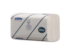 Essuie-mains kleenex ultra doux blanc 2 plis pliage en z 21,5 x 21,5 cm colis 15 paquets de 186