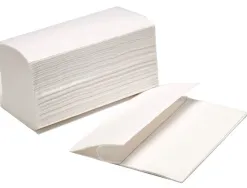 Essuie-mains plies v blanc techline 24x21cm 2plis lot de 20 packs de 200 feuilles