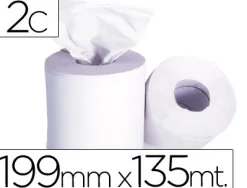 Essuie-mains q-connect 190mmx135m coloris blanc rouleau