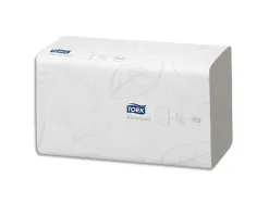 Essuie-mains tork h3 advanced plies en v delitable motif laurier 2 plis 23x23cm blanc colis 15 paquets 250 feuilles