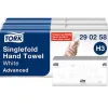 Essuie-mains tork h3 advanced plies en v motif ft 2 plis 23x24,8cm colis 5 paquets 250 feuilles