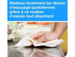 Essuie-tout tork extra-absborbant 2 plis 50f/rouleau paquet 2 rouleaux