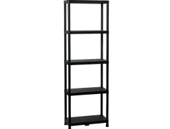 Etagere paperflow universal 63 pp 5 tablettes poids max 25kg/tablette 60x30x180cm coloris noir