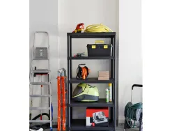 Etagere paperflow universal 96 pp 5 tablettes poids max 100kg/tablette 90x60x180cm coloris noir