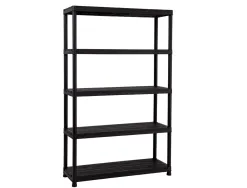 Etagere paperflow universal 124 pp 5 tablettes poids max 60kg/tablette 120x40x180cm coloris noir