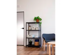 Etagere paperflow universal 84 pp 4 tablettes poids max 50kg/tablette 80x40x138cm coloris noir