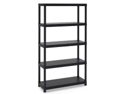 Etagere paperflow universal 104 pp 5 tablettes poids max 100kg/tablette 100x40x180cm coloris noir