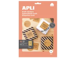 Etiquette apli kraft jet d encre 210x297mm paquet de 10 feuilles