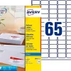 Etiquette autocollante avery adresse recyclee laser blanc 38,1 x 21,2mm boite de 975
