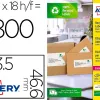 Etiquette autocollante avery adresse recyclee laser blanc 63,5 x 46,6mm boite de 1800