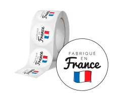 Etiquette autocollante avery fabrique en france ronde diam. 35mm rouleau 500 unites