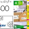 Etiquette autocollante avery adresse recyclee laser blanc 99,1 x 139 mm boite de 400