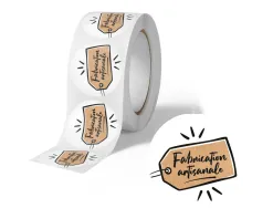 Etiquette autocollante avery fabrication artisanale ronde diam. 35mm rouleau 500 unites