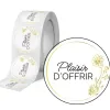 Etiquette autocollante avery plaisir d'offrir ronde diam. 35mm rouleau 500 unites