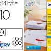 Etiquette autocollante avery adresse recyclee laser blanc 99,1 x 38,1mm boite de 210