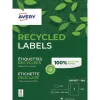 Etiquette autocollante avery adresse recyclee laser blanc 199,6 x 289,1 mm boite de 100